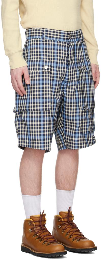 Nigel Cabourn Blue 4 Tool Shorts