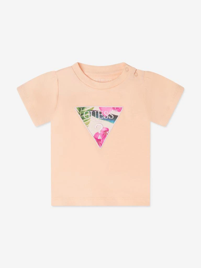 GUESS Baby Girls Short Set in Orange 4