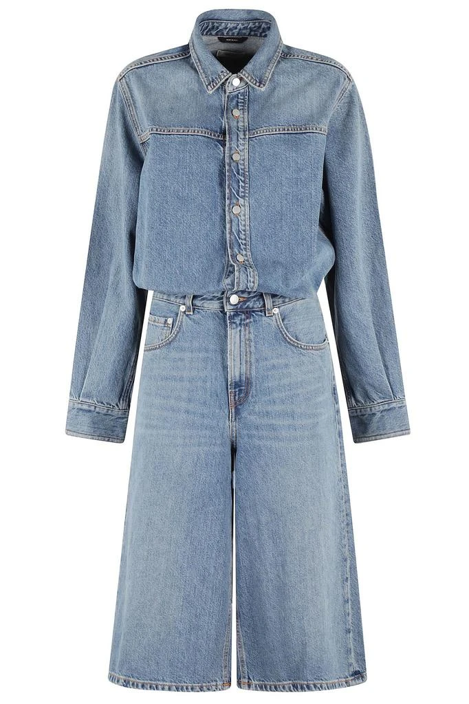 HAIKURE Haikure Denim Culotte Jumpsuit 1