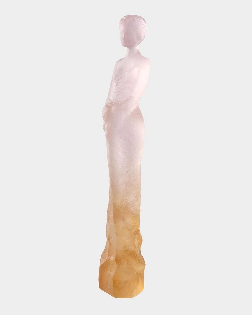 Daum Pink & Yellow Eugenie Figurine from Neiman Marcus