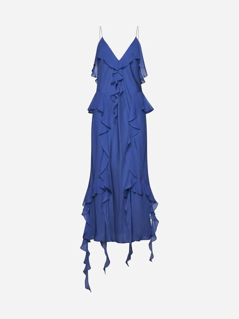 Khaite Pim ruffled silk dress 1