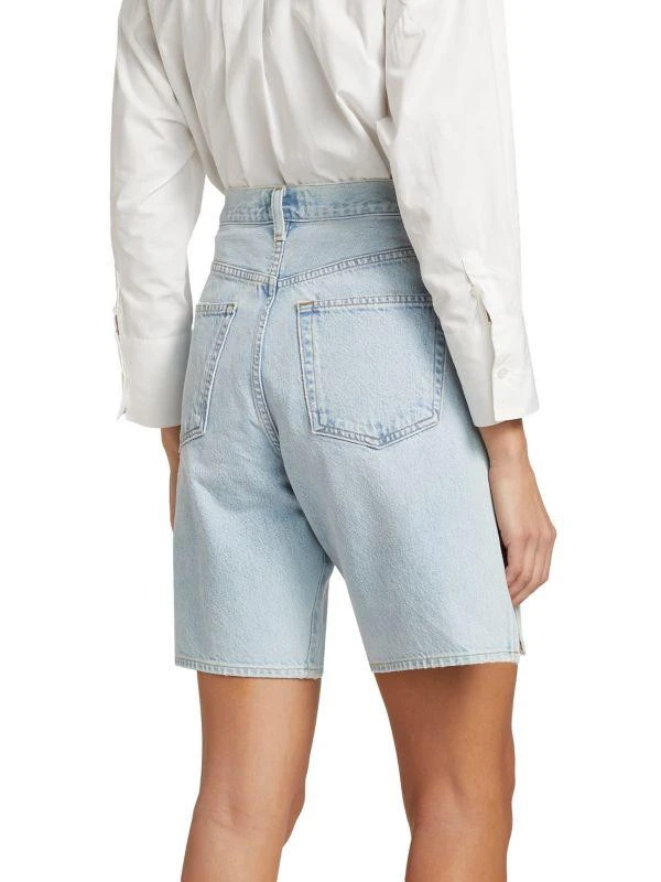 AGOLDE Vida Denim High-Rise Split Jean Shorts 2