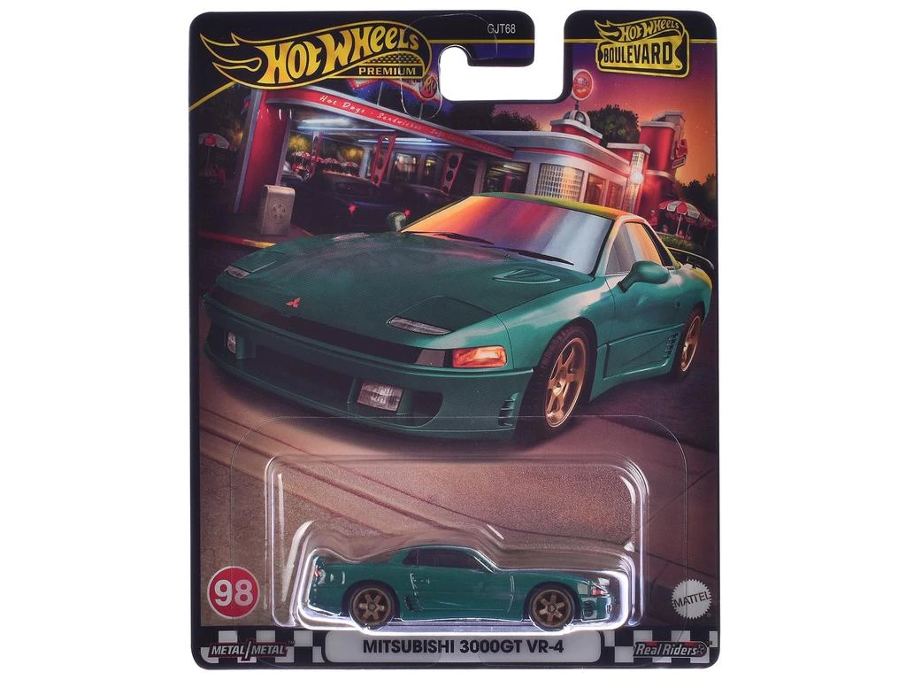 Diecast Model Hotwheels Mitsubishi 3000GT VR-4 Green Metallic "Boulevard" Series Diecast Model Car by Hot Wheels 1