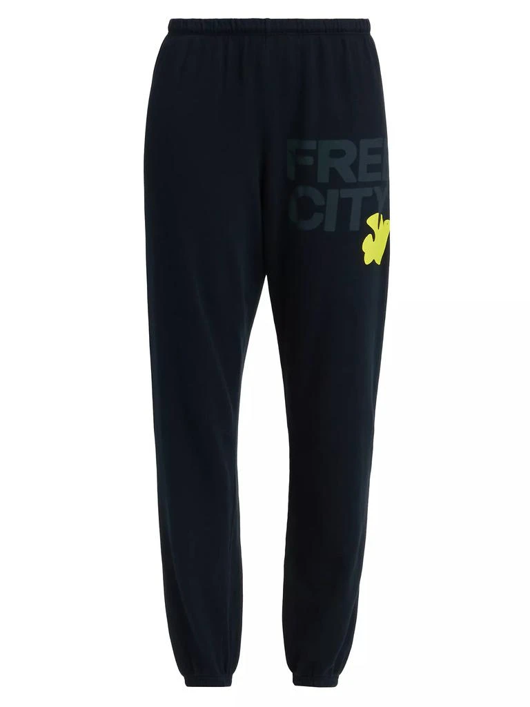 FREECITY Cotton Logo Joggers 1