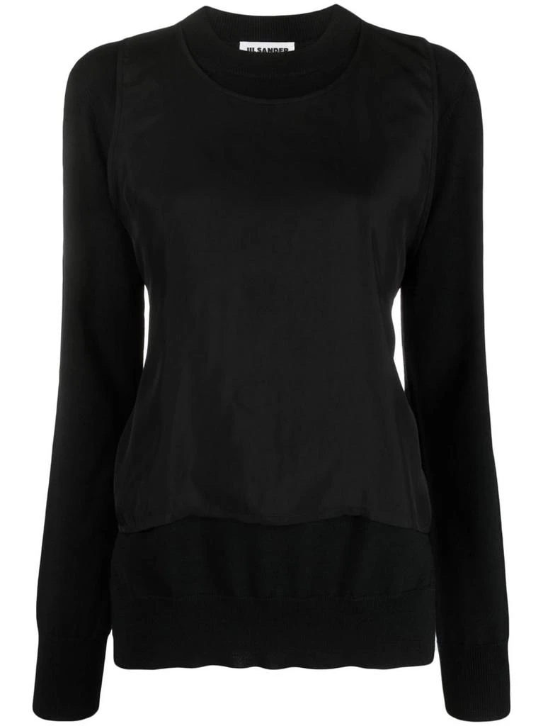 Jil Sander Jil Sander Layered Crew Neck Sweater 1