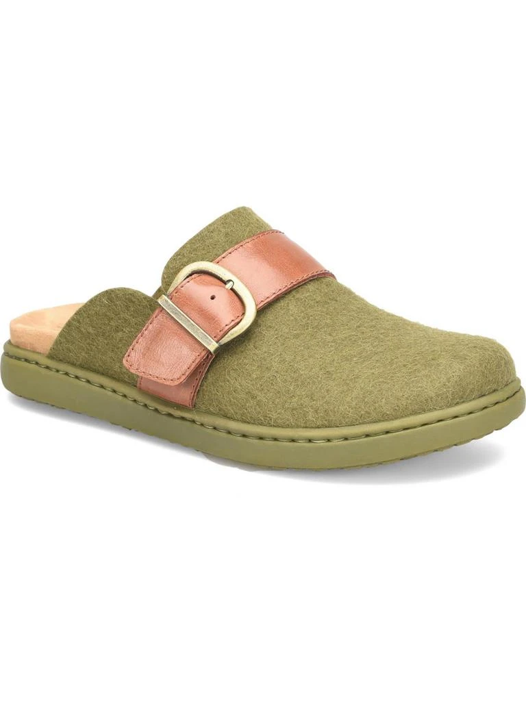 Born Lia Womens Wool Buckle Clogs 1