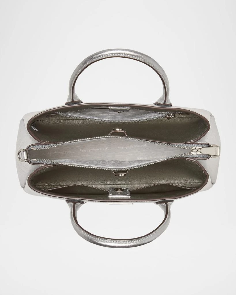 Kate Spade serena metallic leather satchel bag 2