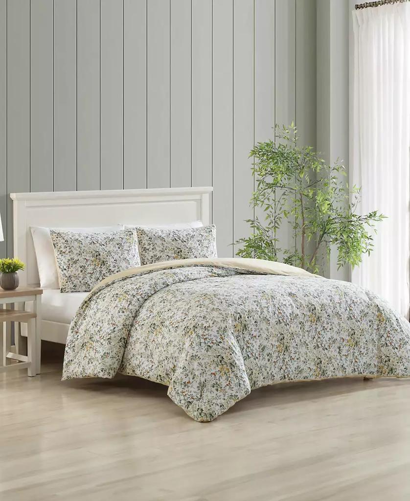 Laura Ashley Country Meadow Reversible 2-Pc. Comforter Set