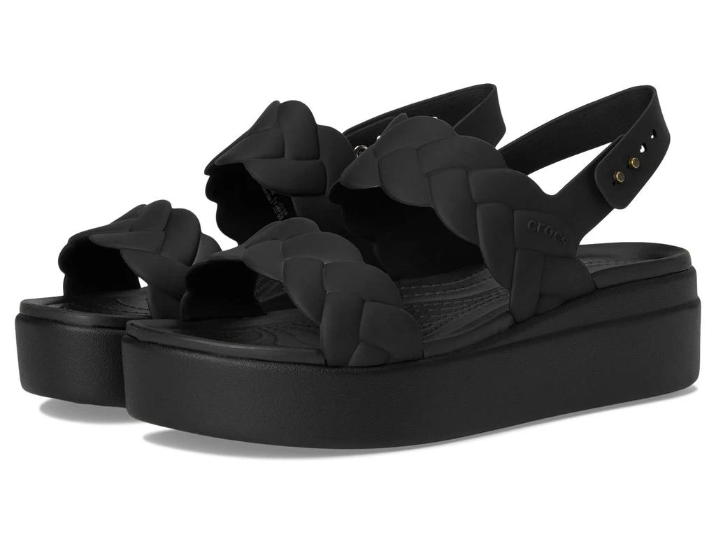 Crocs Brooklyn Woven Low Wedges Platform Sandals 1