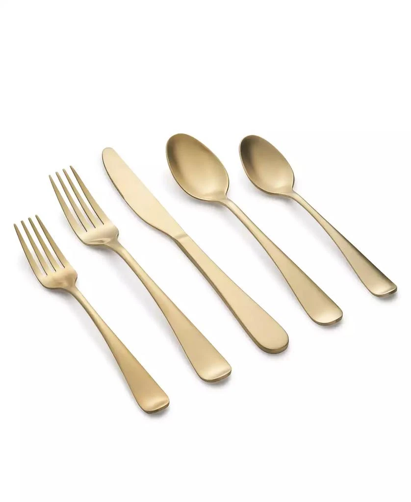 Cambridge Silversmiths Rhiannon Champagne Satin 20-Piece Flatware Set, Service for 4 1