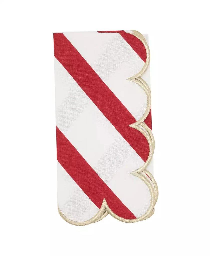 Saro Lifestyle Scalloped Napkin, Set of 4 4