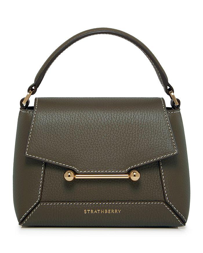 Strathberry Mosaic Nano Leather Top Handle Bag
