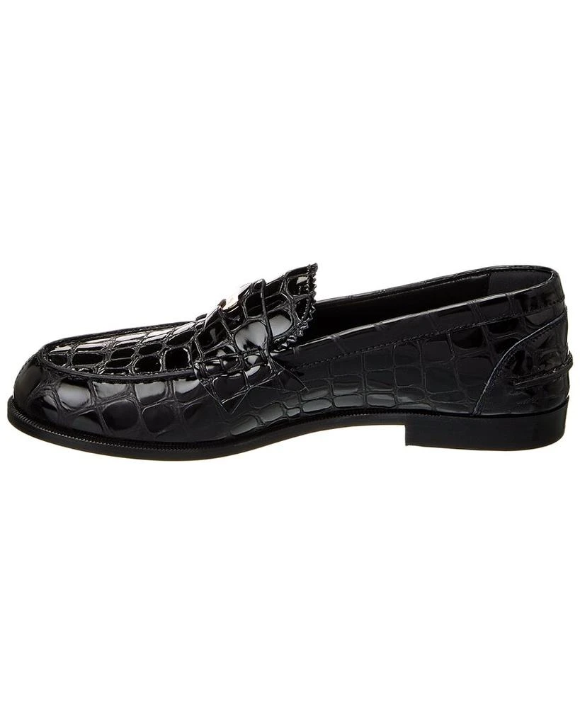 Christian Louboutin Penny Alligator-Embossed Leather Loafer 2