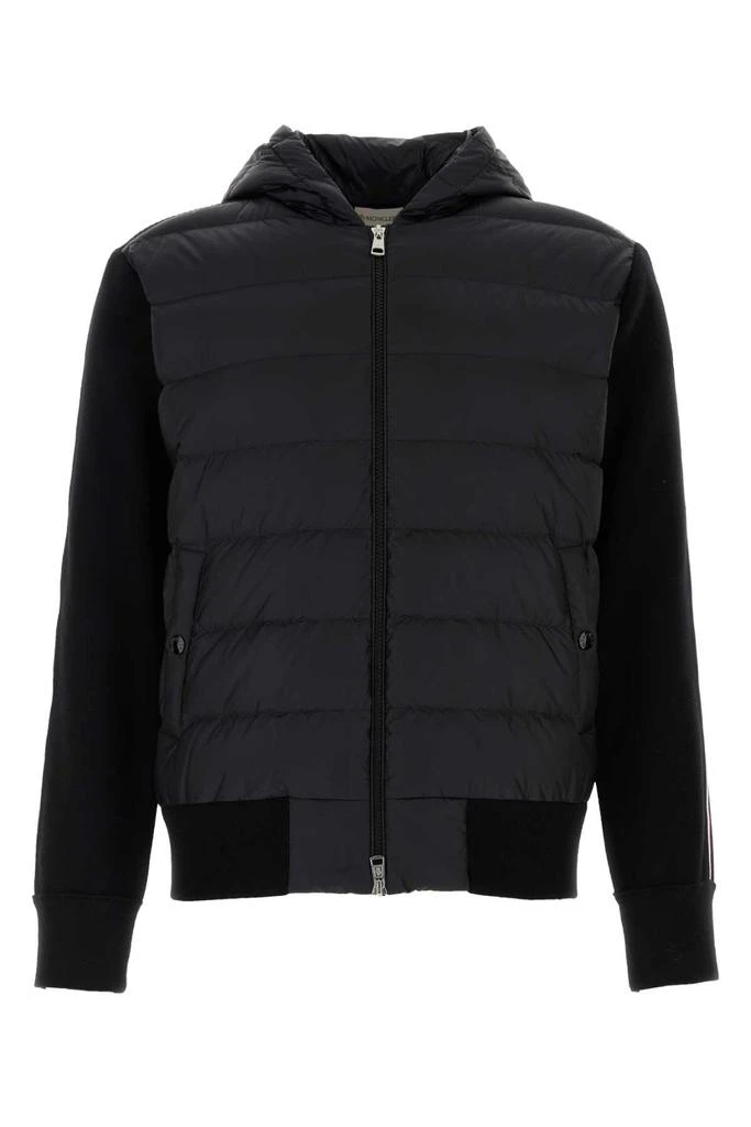 Moncler Black Wool Cardigan 1