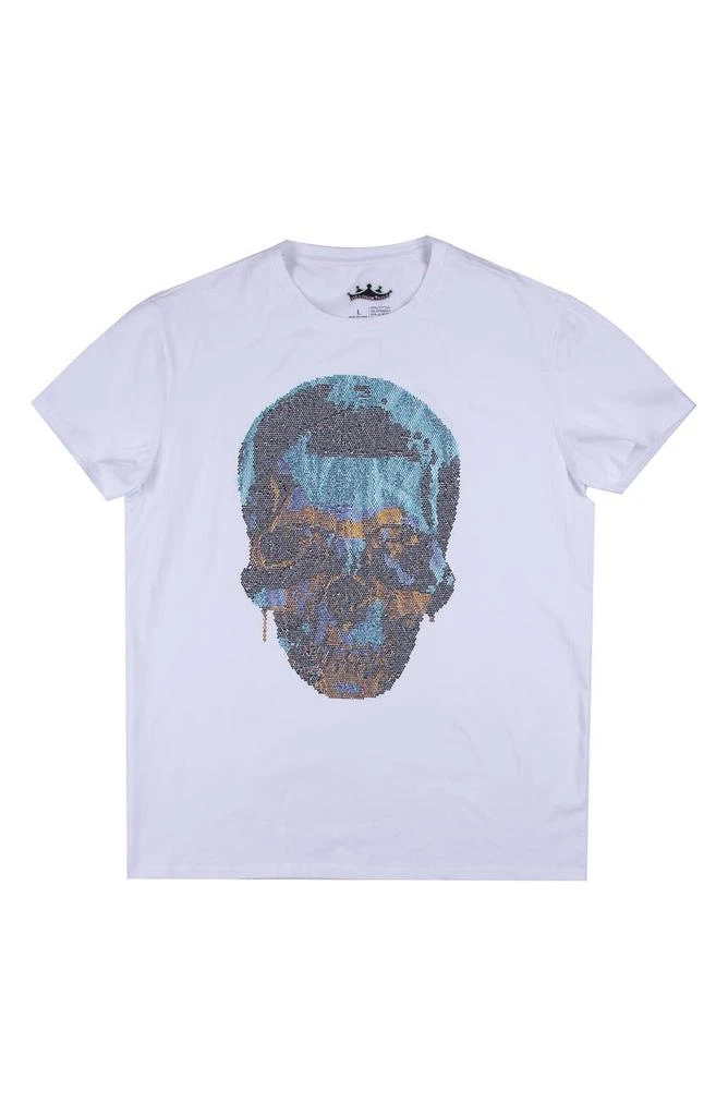 XRAY Gold Drip Skull Graphic T-Shirt 1