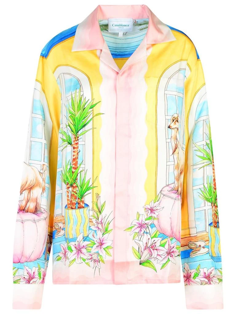 Casablanca Multicolor Silk Shirt 1