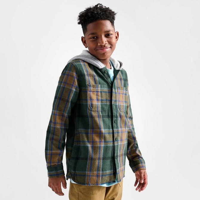 Vans Kids' Vans Lopes Hooded Flannel Shirt 3