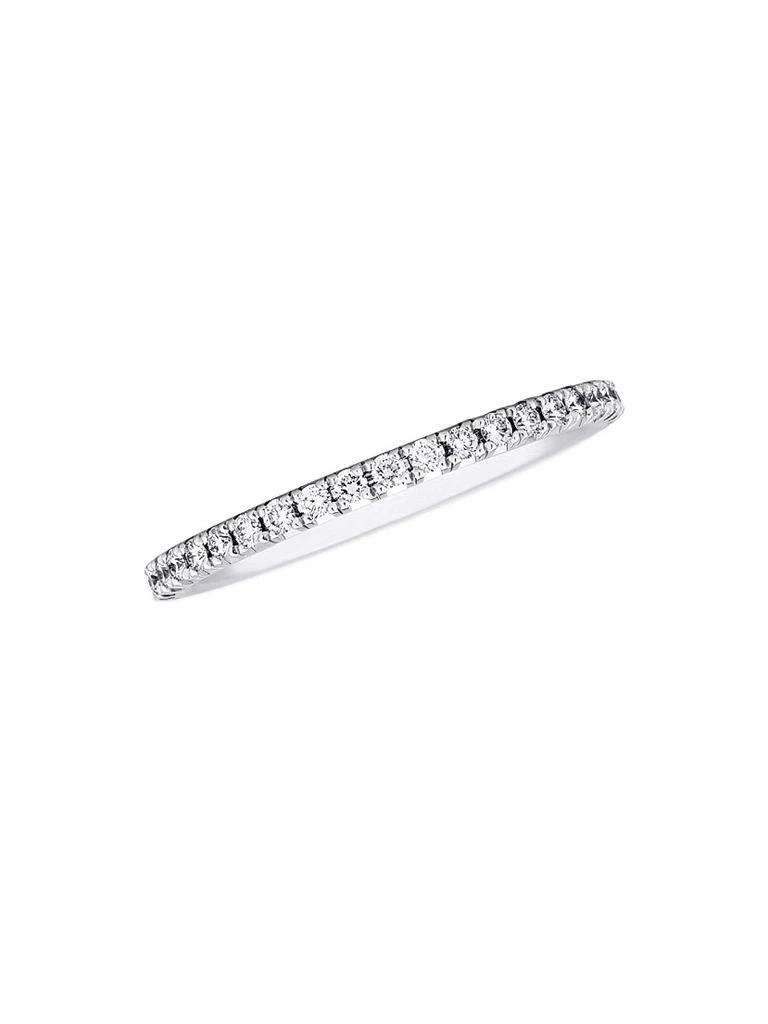 De Beers Aura 18K White Gold 
Diamond Band