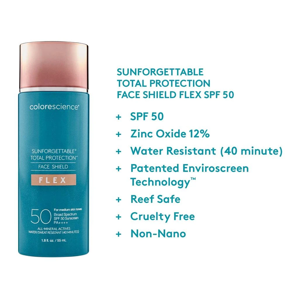 Colorescience Colorescience Sunforgettable Total Protection Face Shield Flex SPF 50 1.8 fl. oz. - Medium 4