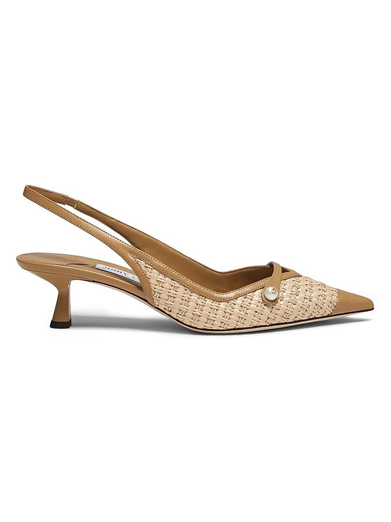 Zimmermann Basketweave leather slingback pumps - High Heels