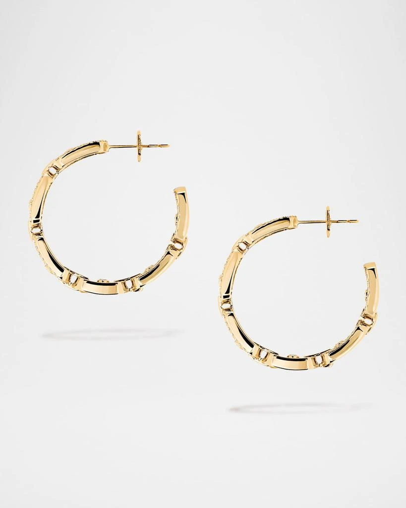 Messika MOVE LINK 18K YELLOW GOLD DIAMOND HOOP EARRINGS 2