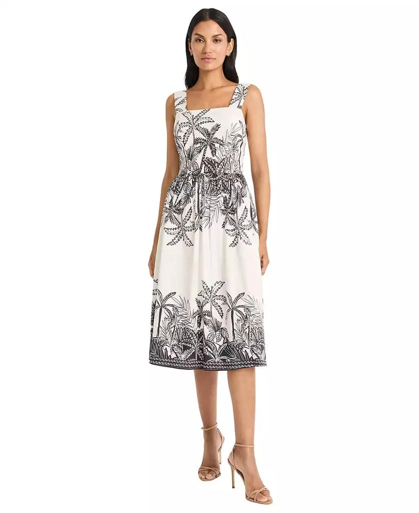 Maggy London Women's Printed Sleeveless Midi Dress 1