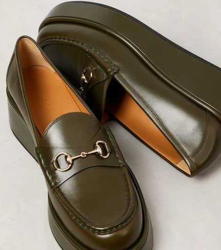 Gucci Horsebit leather platform loafers 5