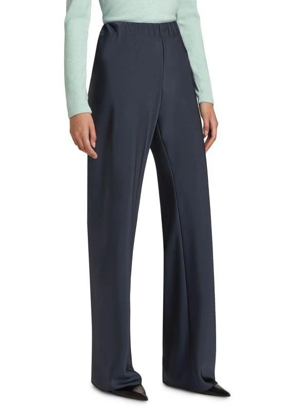 Vince Fluid Bias-Cut Satin High-Rise Trousers 3