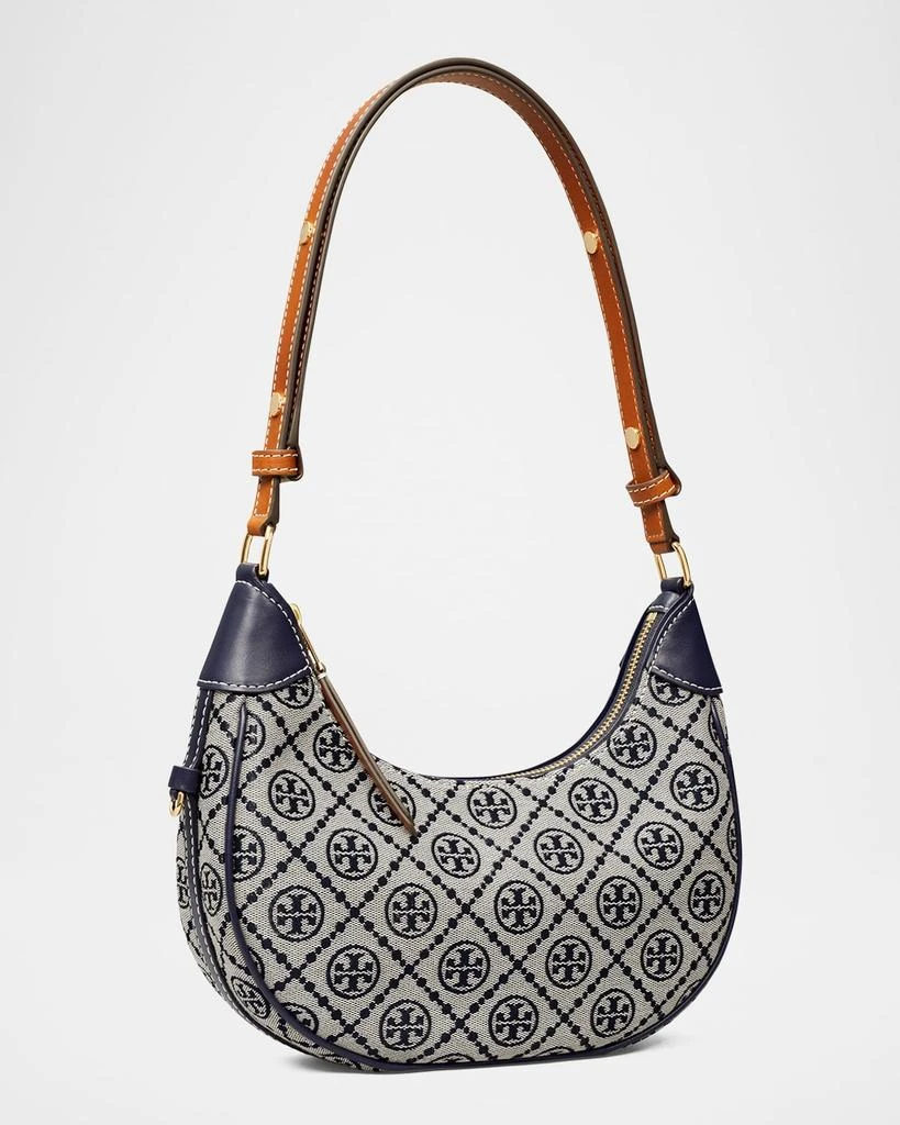 Tory Burch T Monogram Crescent Canvas Shoulder Bag 3