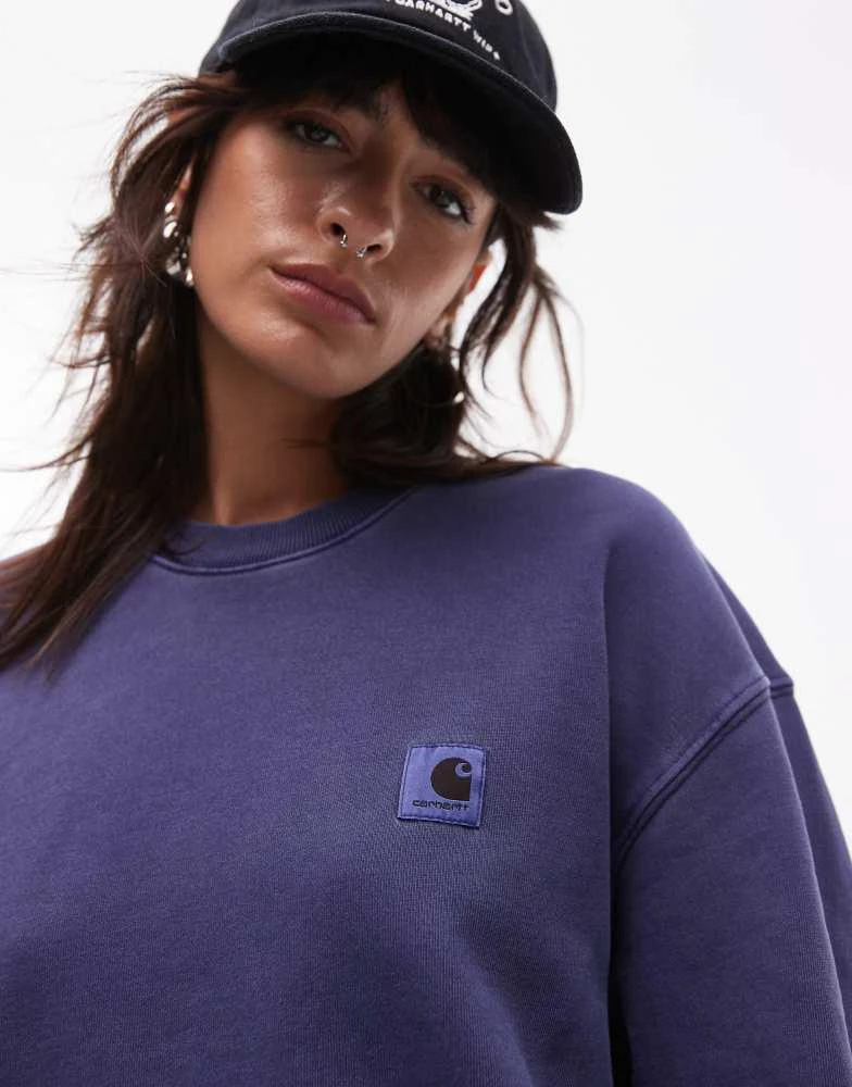 Carhartt WIP Carhartt WIP nelson sweatshirt in purple 3