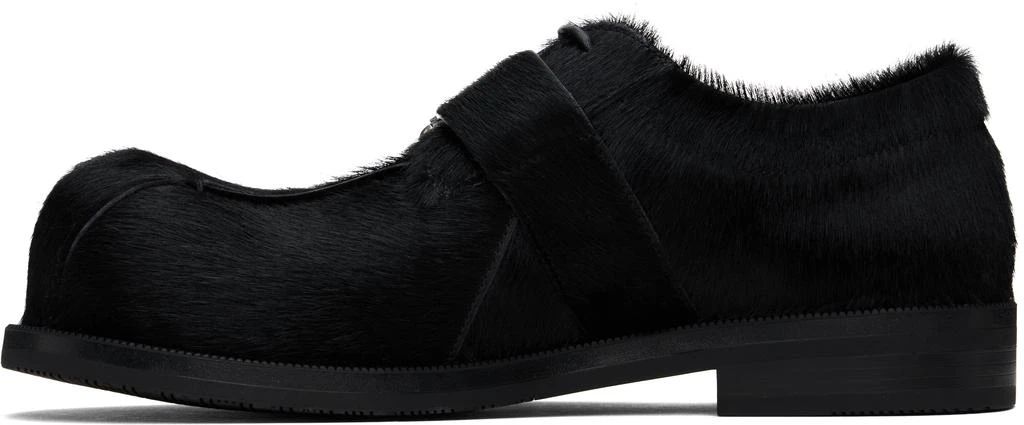 Martine Rose Black Bulb Toe Buckle Loafers 3
