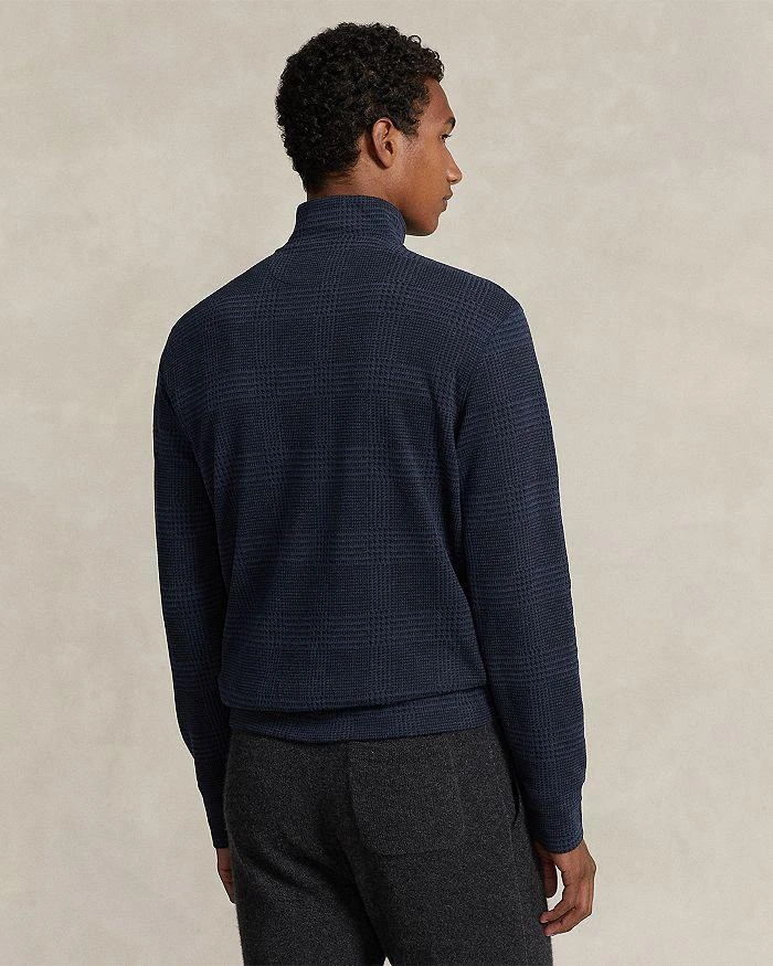 Polo Ralph Lauren Cotton Blend Double Knit Quarter Zip Mock Neck Sweater 3