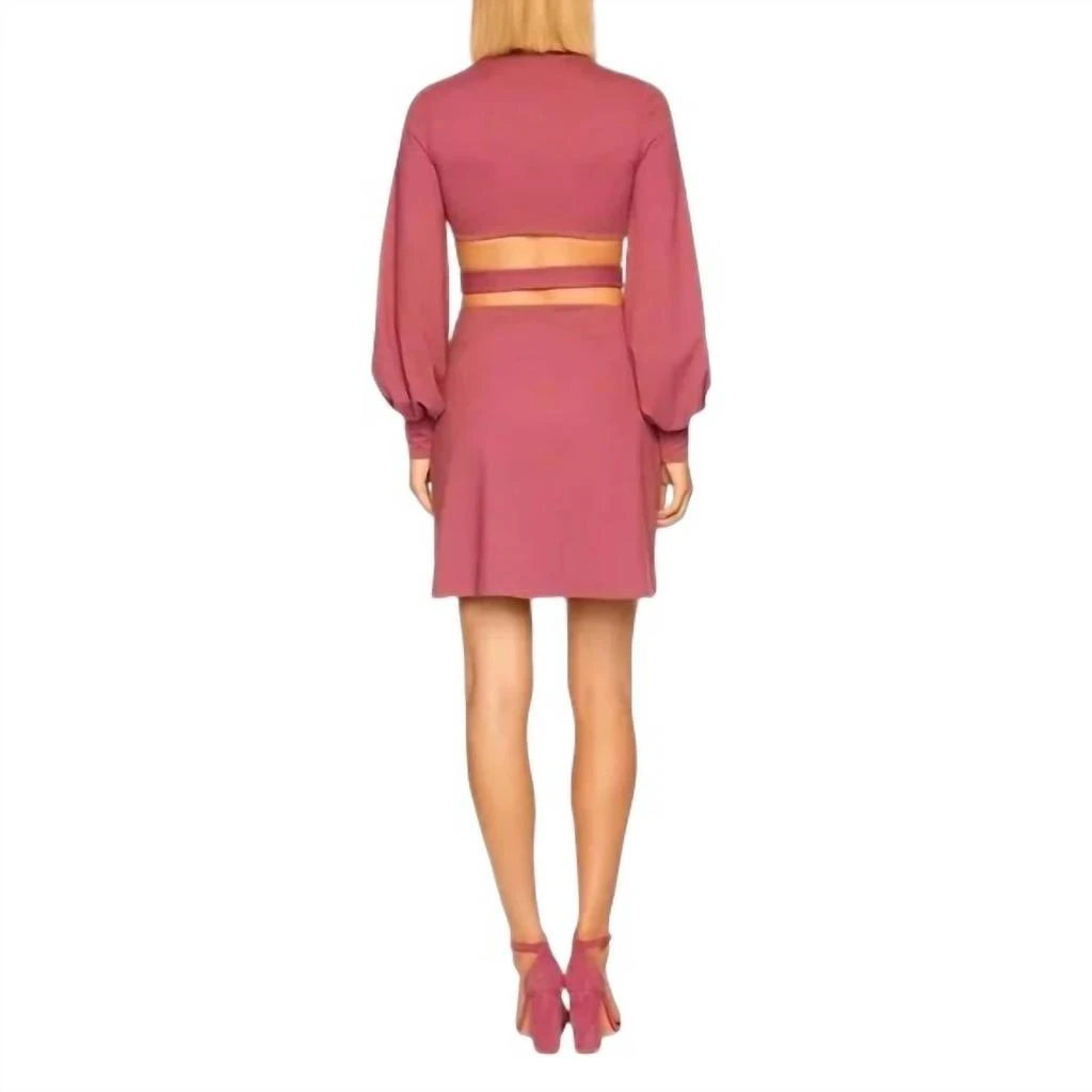 Susana Monaco Susana Monaco - DEEP V NECK OPEN BACK DRESS 3