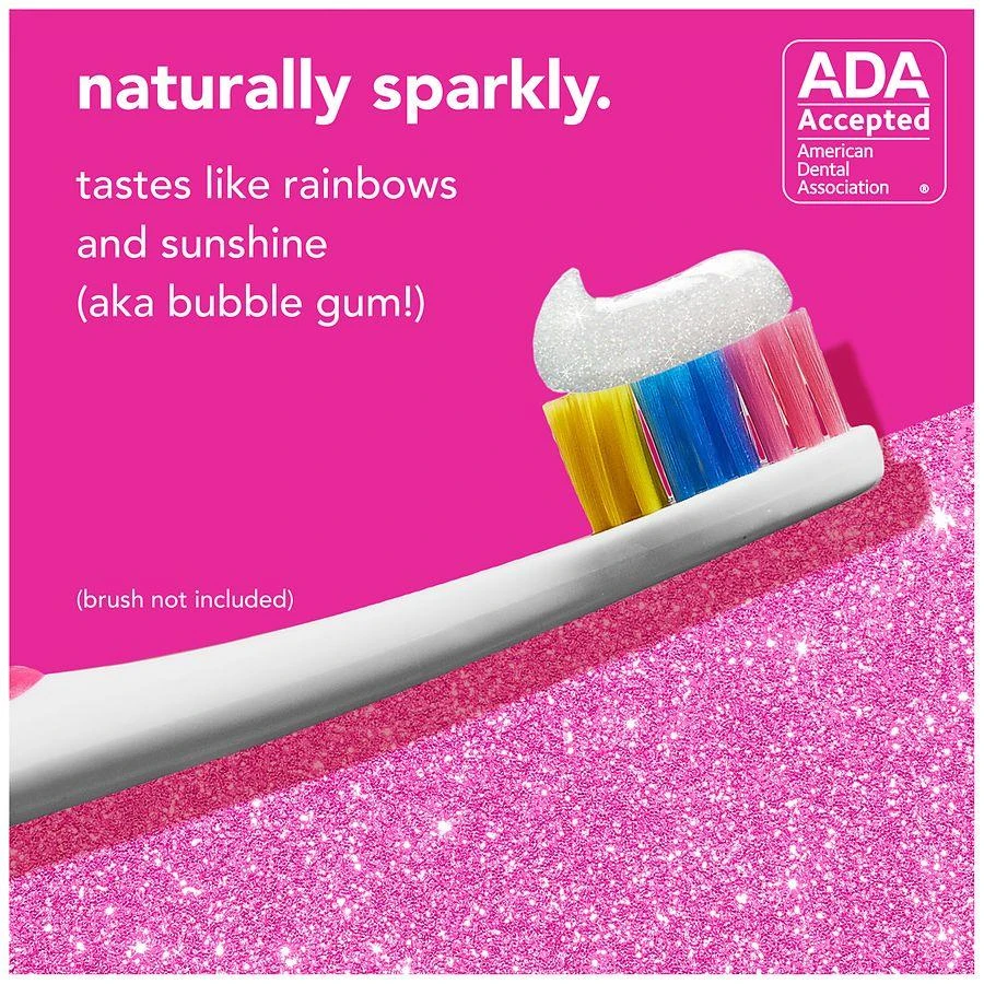 Hello Unicorn Sparkle Kids Toothpaste with Fluoride Bubble Gum, Tube 4