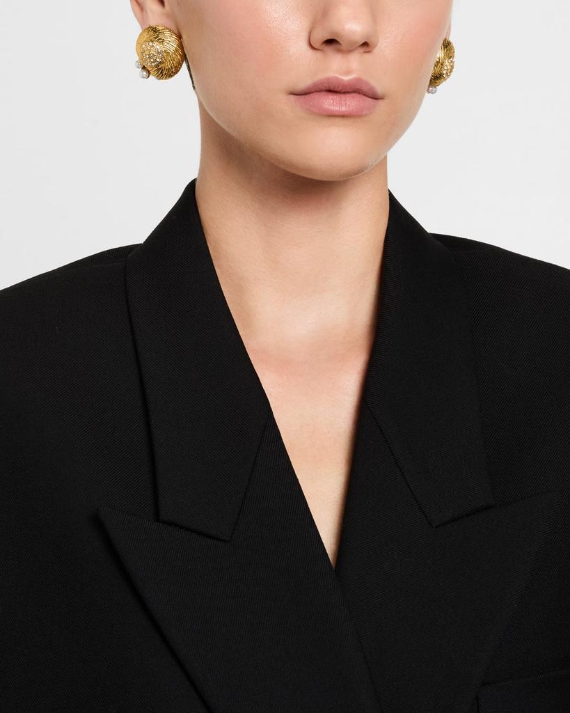 Elizabeth Cole Joelle Crystal and Faux Pearl Stud Earrings