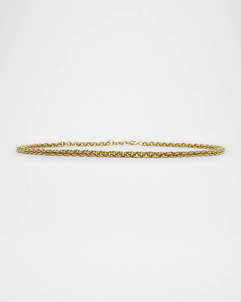 Yves Saint Laurent Skinny Brass Chain Belt 1
