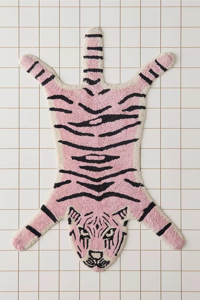 Tiger Shape Tufted Bath Mat