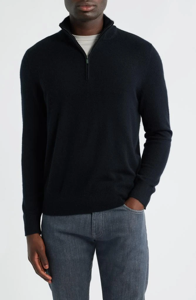 Nordstrom Quarter Zip Cashmere Sweater