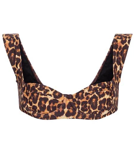 Tropic of C South Pacific leopard-print bikini top 1