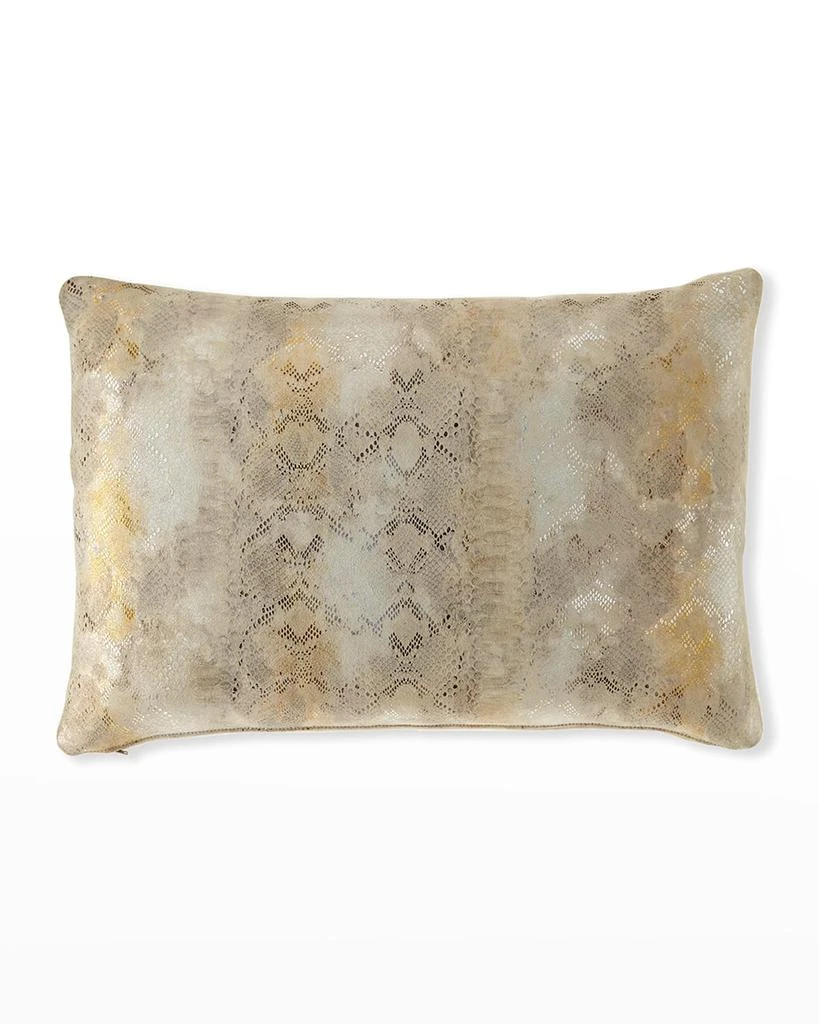Massoud Oil Printed Suede Pillow 3