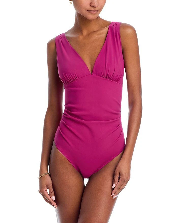 Chiara Boni V Neck One Piece Swimsuit 1