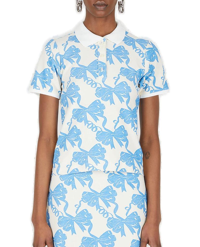 Maisie Wilen Maisie Wilen Motif-Printed Twill Polo Shirt