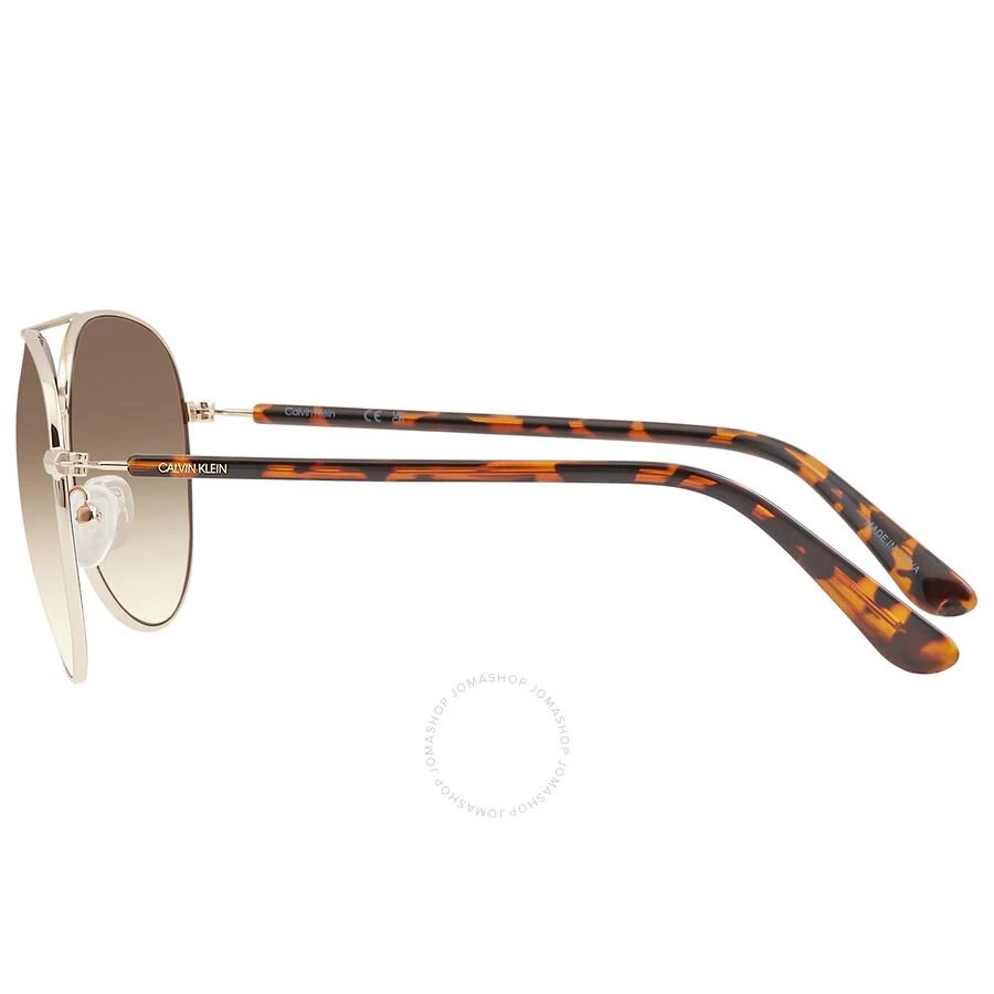 Shop Calvin Klein Brown Gradient Pilot Unisex Sunglasses  display picture 2
