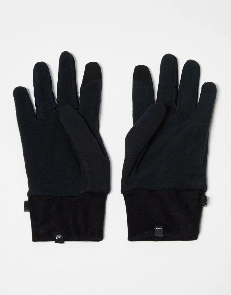 NIKE Nike Tech Fleece 2.0 gloves in black 3