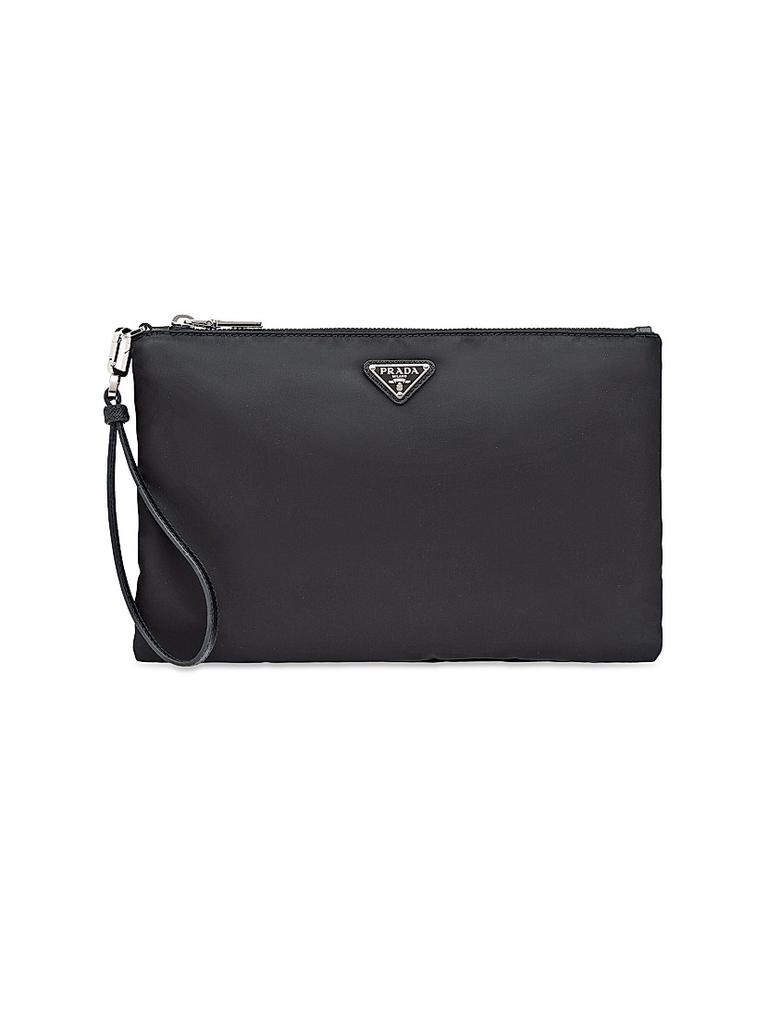Prada Re-Nylon and Saffiano Leather Pouch