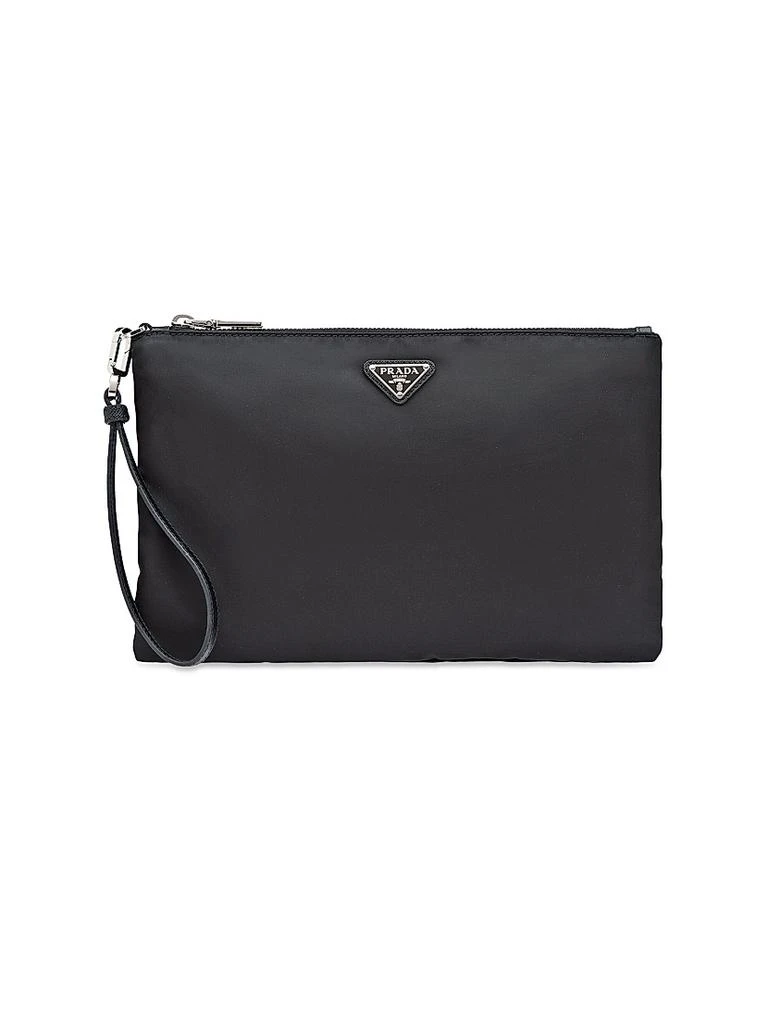 Prada Re-Nylon and Saffiano Leather Pouch 1