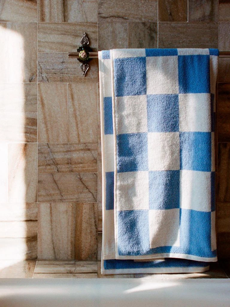 HAY Check Cotton Bath Towel 1