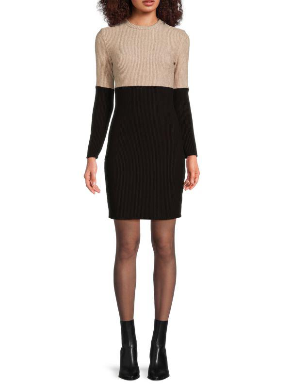TASH + SOPHIE Colorblock Sweater Bodycon Minidress