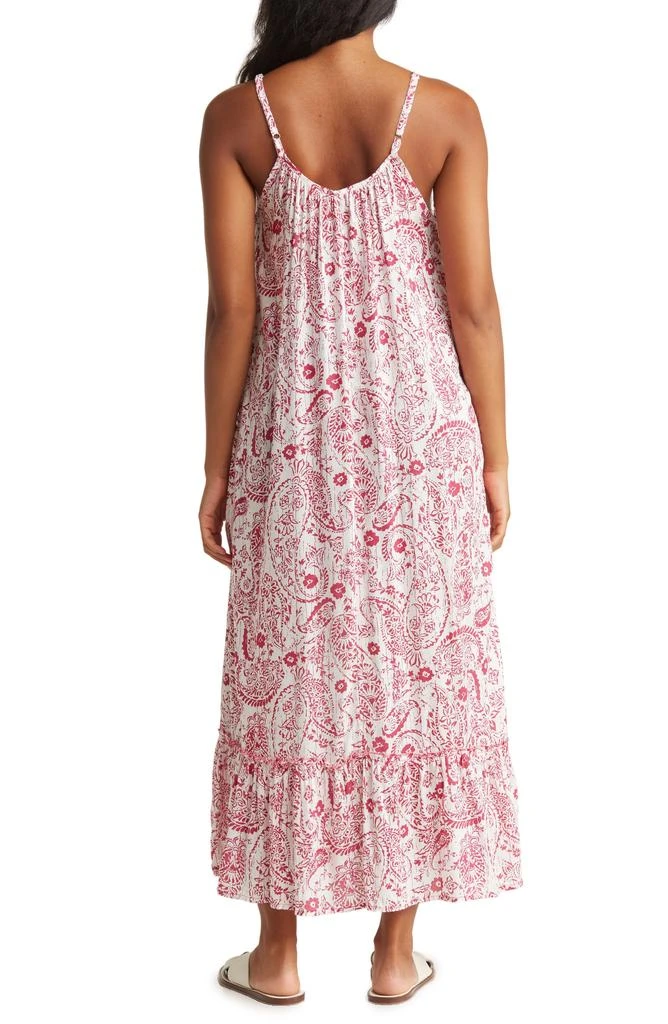 BOHO ME Floral Paisley Cover-Up Maxi Dress 2