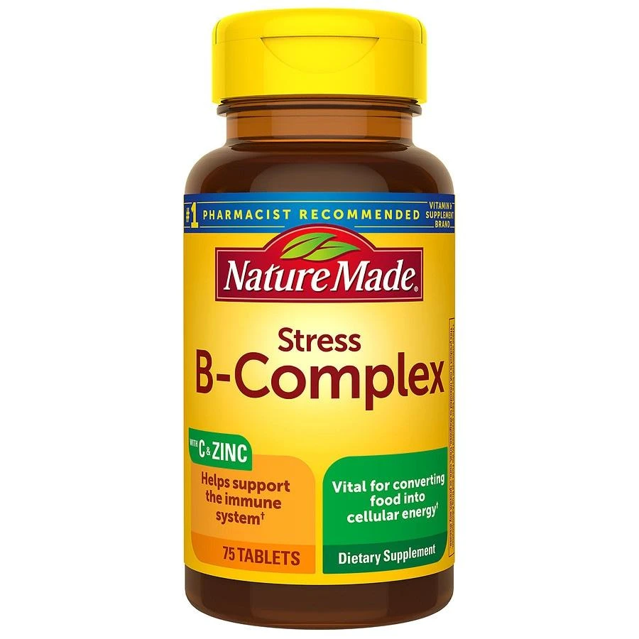 Nature Made Stress B Complex with Vitamin C and Zinc Tablets 1